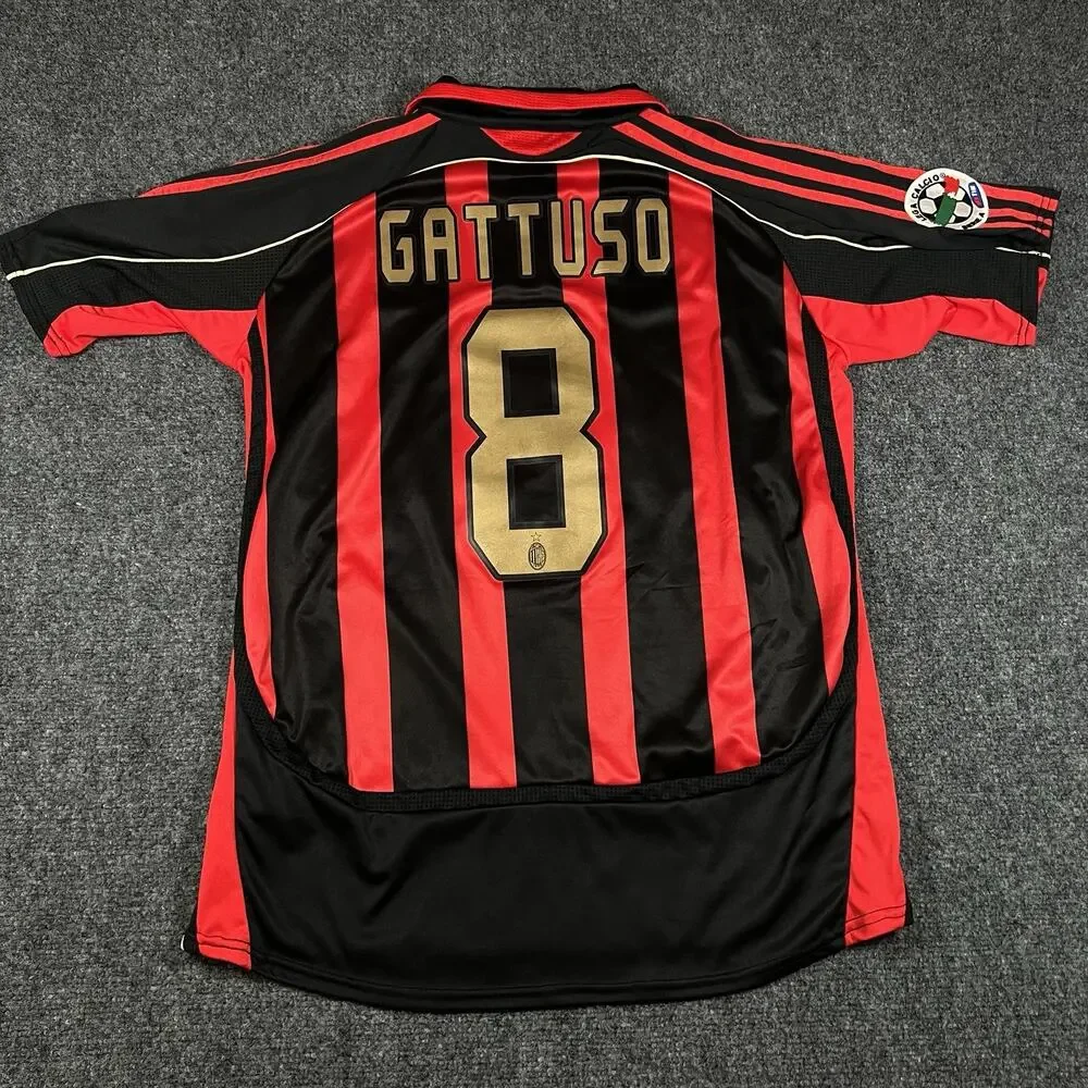 Gennaro Gattuso #8 Adidas AC Milan 2010/11 Retro Jersey Men’s XL